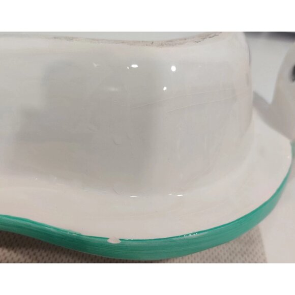 1995 Vtg Lotus Chip And Dip Swimming Pool Party And Hot Tub / Floaty Ceramic Set - Picture 13 of 16